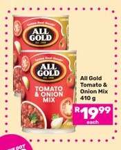 ALL GOLD Tomato & Onion Mix 410 g