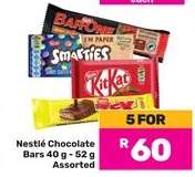 NESTLE CHOCOLATE BARS
