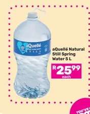 aQuellé Natural Still Spring Water 5 L