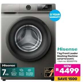Hisense 7 kg Front Loader Washing Machine