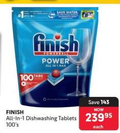 FINISH All In 1 Dishwashing Tablets 100's