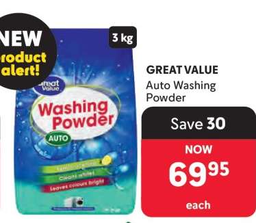 GREAT VALUE Auto Washing Powder