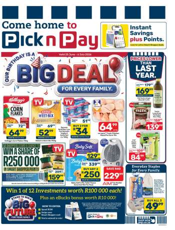 Pick n Pay catalogue  - 25/06/2026 - 06/07/2026.