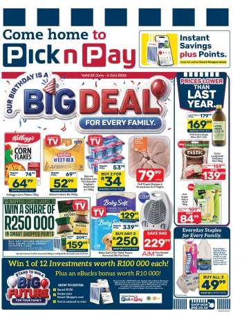 Pick n Pay Supermarket catalogue  - 25/06/2026 - 06/07/2026.