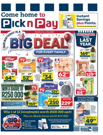 Pick n Pay Supermarket catalogue  - 25/06/2026 - 06/07/2026.