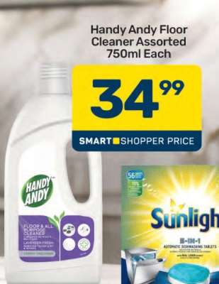 Handy Andy Floor Cleaner Assorted 750ml Each