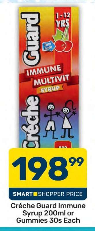 Crèche Guard Immune Syrup 200ml or Gummies 30s Each