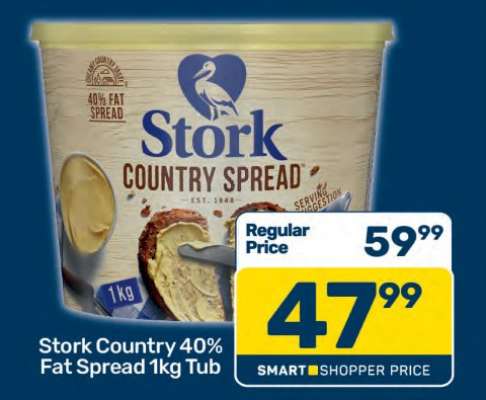 Stork Country 40% Fat Spread 1kg Tub