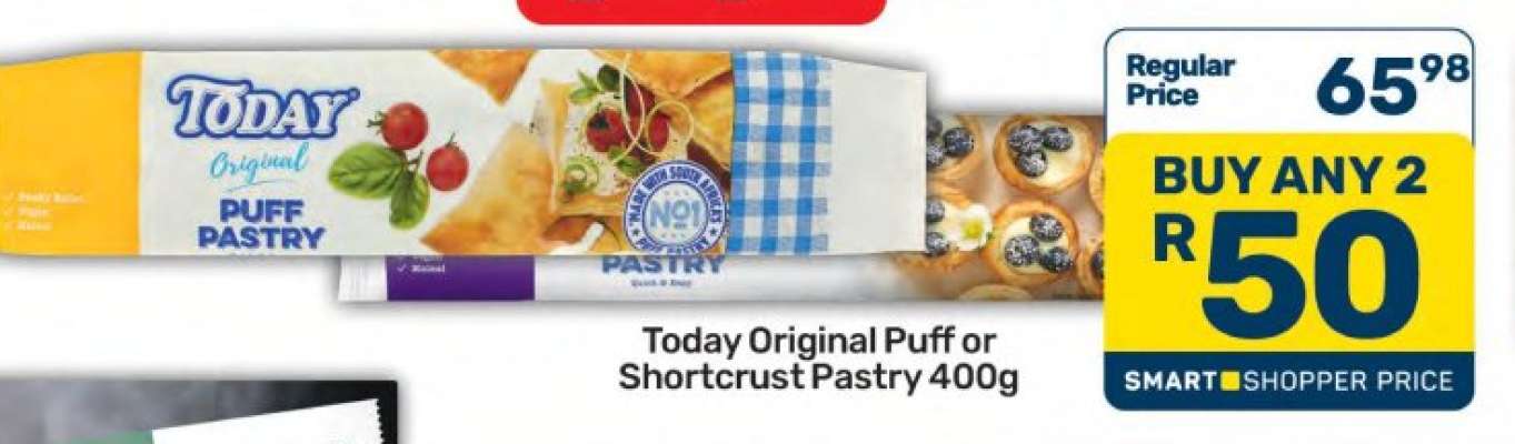 Today Original Puff or Shortcrust Pastry 400g