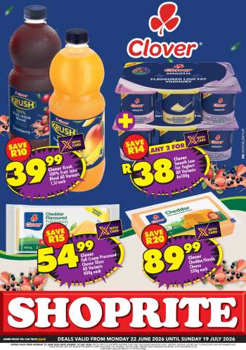 Shoprite catalogue  - 22/06/2026 - 19/07/2026.