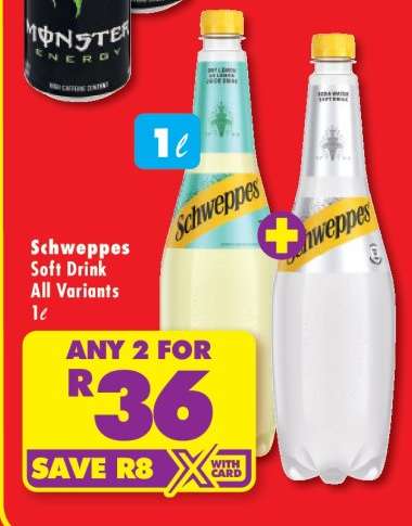 Schweppes Soft Drink All Variants
