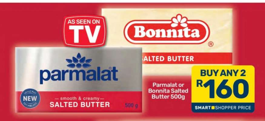 Parmalat or Bonnita Salted Butter