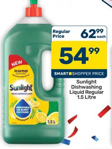 Sunlight Dishwashing Liquid Regular 1.5 Litre