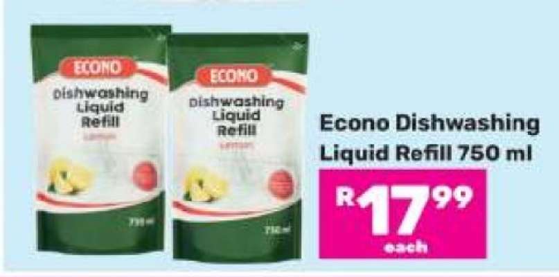 Econo Dishwashing Liquid Refill 750 ml