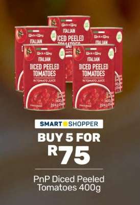 PnP Diced Peeled Tomatoes 400g