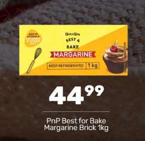 PnP Best for Bake Margarine Brick 1kg