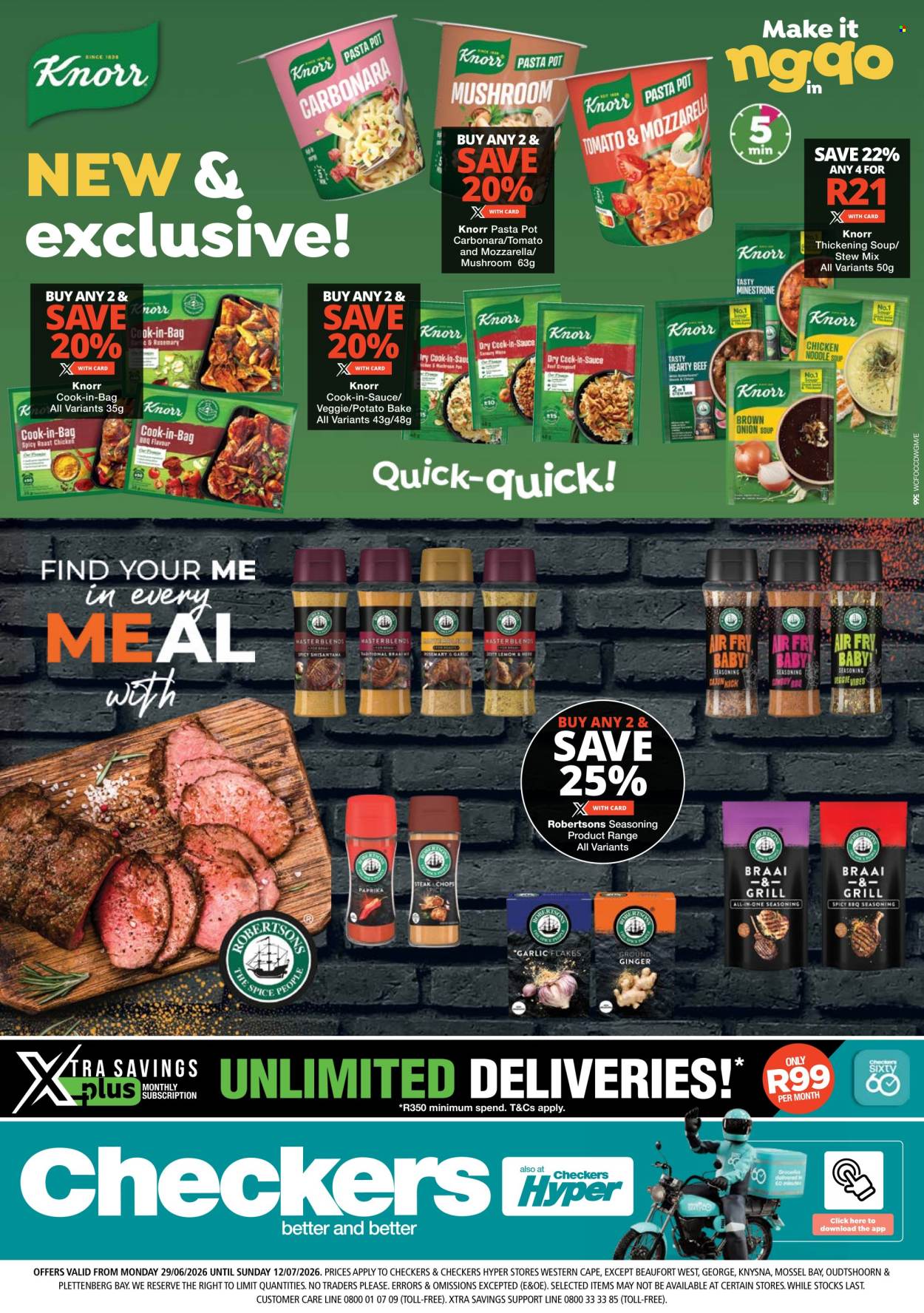 Checkers specials - 29/06/2026 - 12/07/2026. Page 1