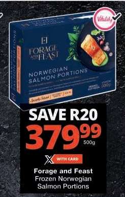 Forage and Feast Frozen Norwegian Salmon Portions