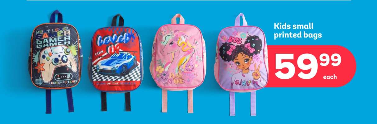 Kids small printed bags