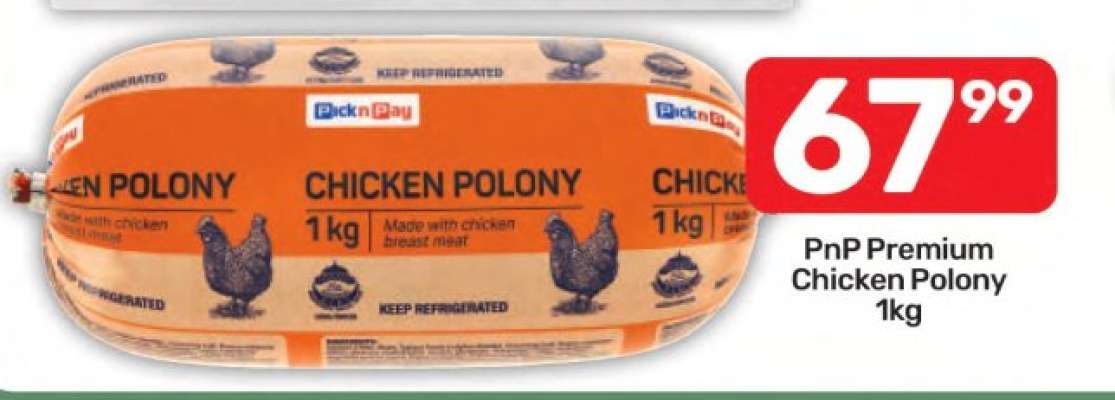 PnP Premium Chicken Polony 1kg