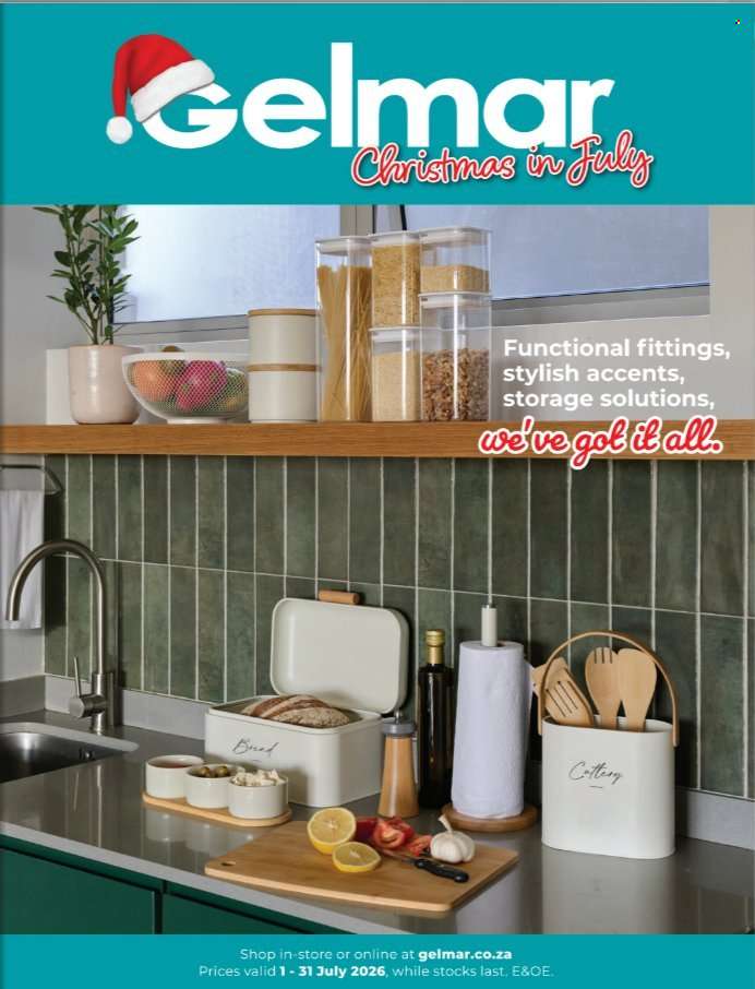Gelmar catalogue  - 01/07/2026 - 31/07/2026.