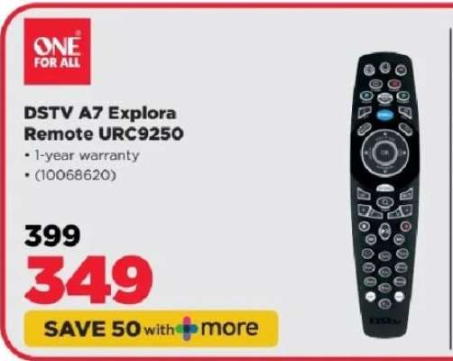 DSTV A7 Explora Remote URC9250