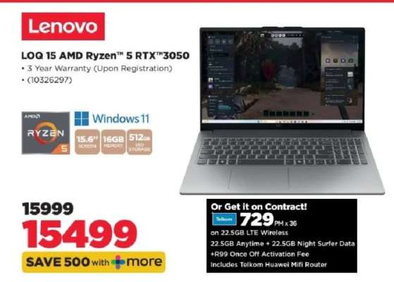 Lenovo LOQ 15 AMD Ryzen 5 RTX 3050