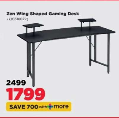 Zen Wing Shaped Gaming Desk
