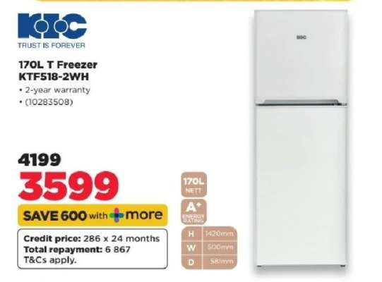 170L T Freezer KTF518-2WH