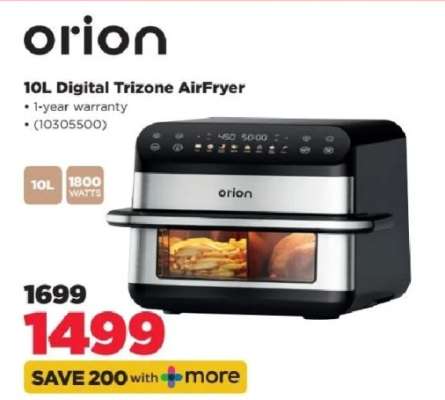 orion 10L Digital Trizone AirFryer