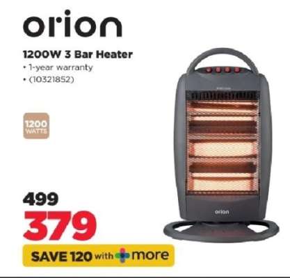 orion 1200W 3 Bar Heater