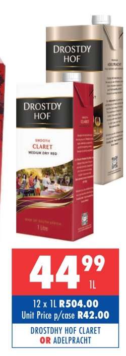 DROSTDY HOF CLARET OR ADELPRACT