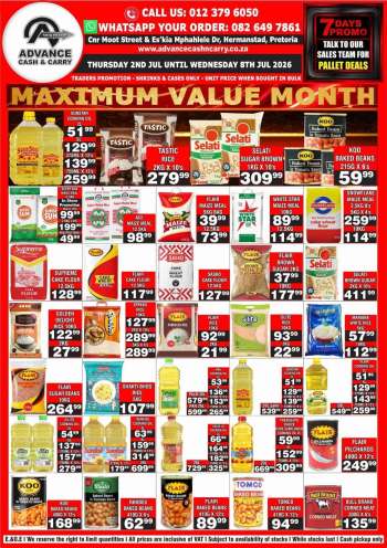 Advance Cash & Carry catalogue  - 02/07/2026 - 08/07/2026.