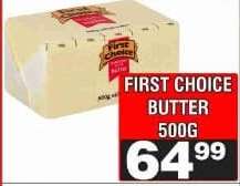 FIRST CHOICE BUTTER 500G