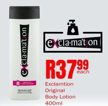 Exclamation Original Body Lotion 400ml
