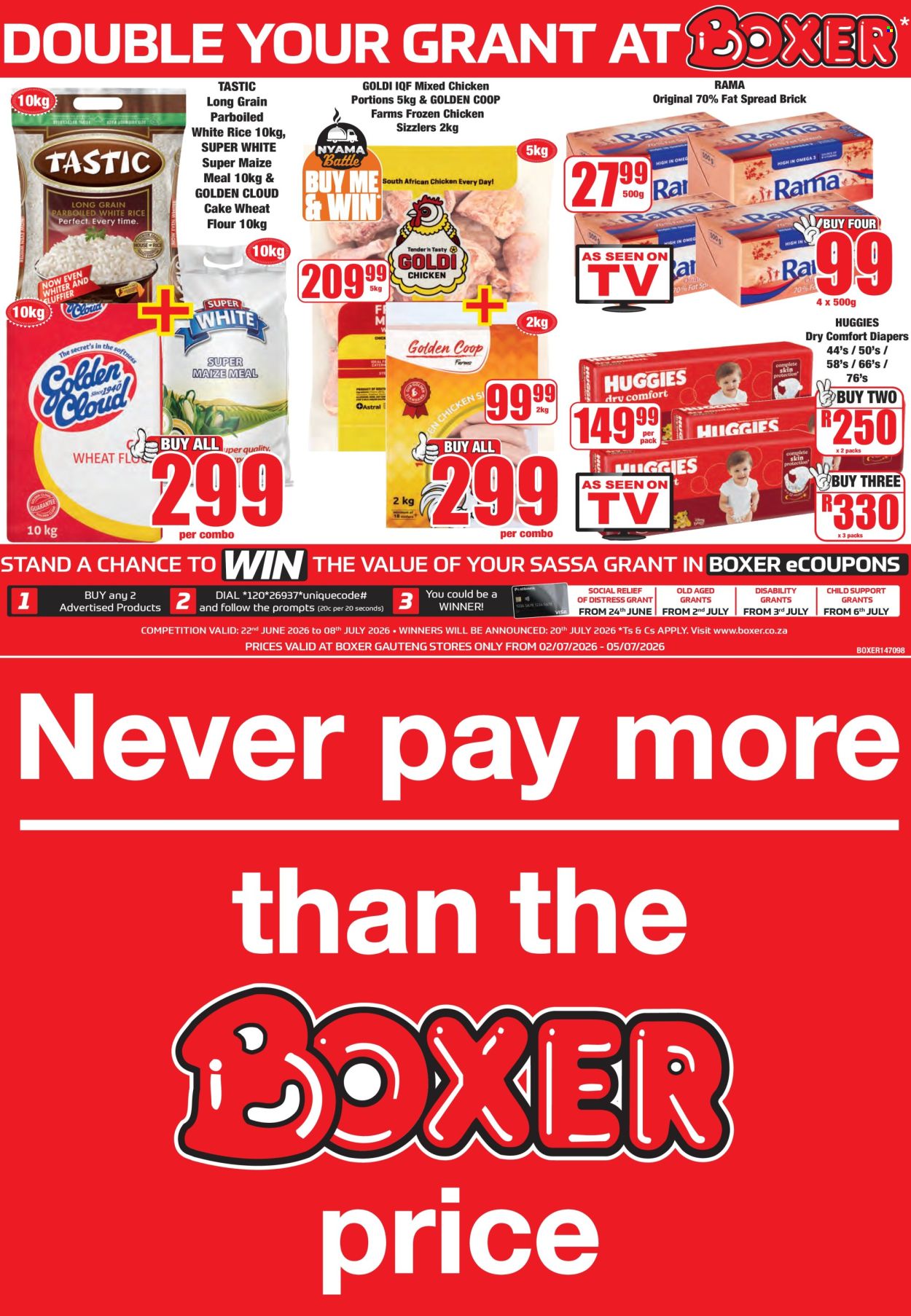 Boxer specials - 02/07/2026 - 05/07/2026. Page 1