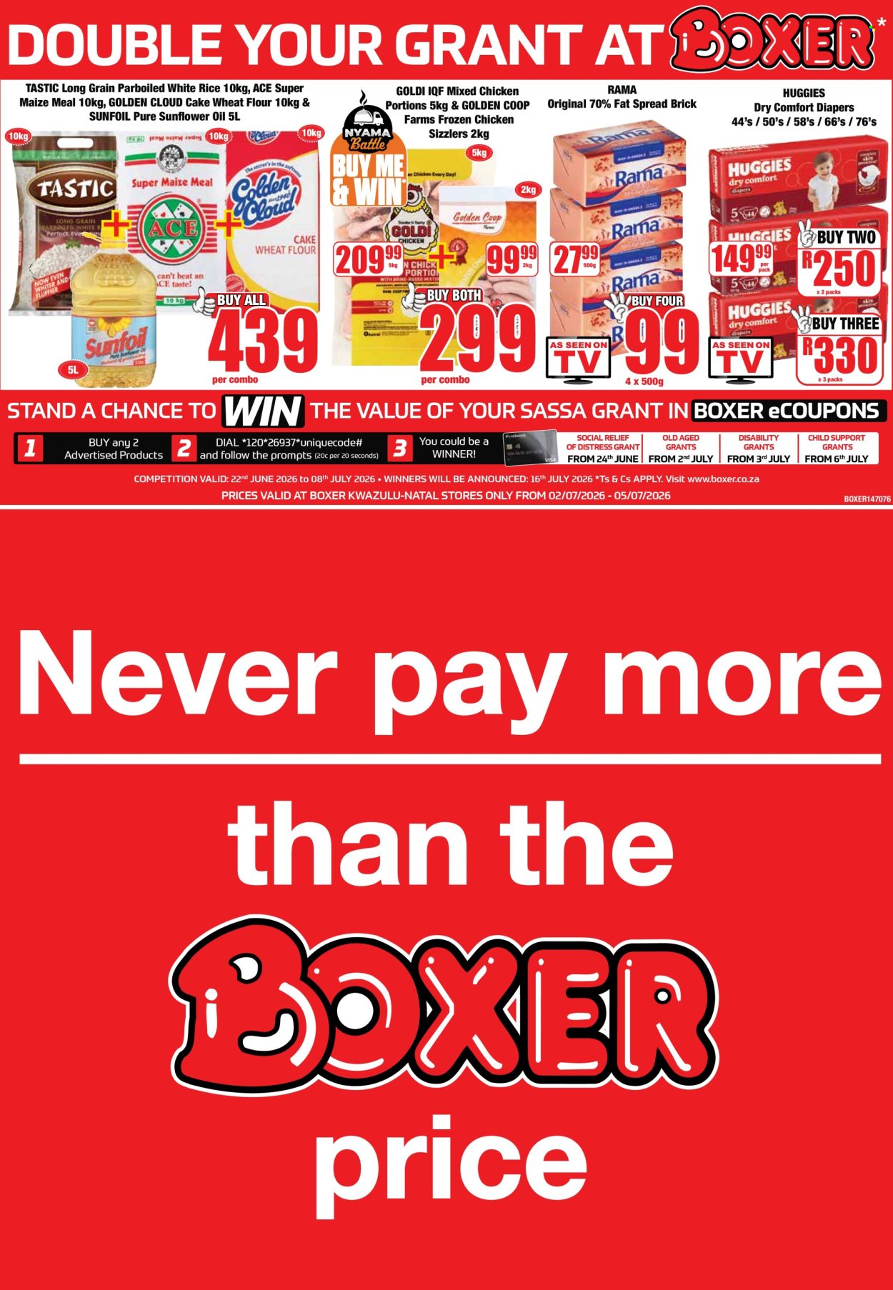 Boxer specials - 02/07/2026 - 05/07/2026. Page 1