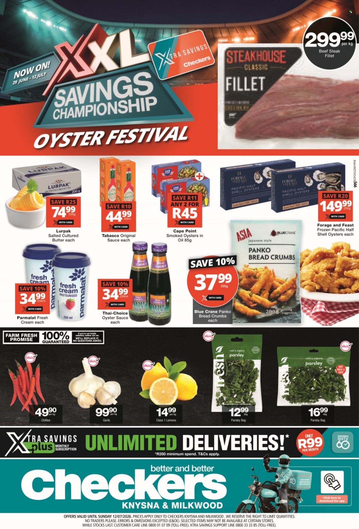 Checkers specials - 29/06/2026 - 12/07/2026. Page 1