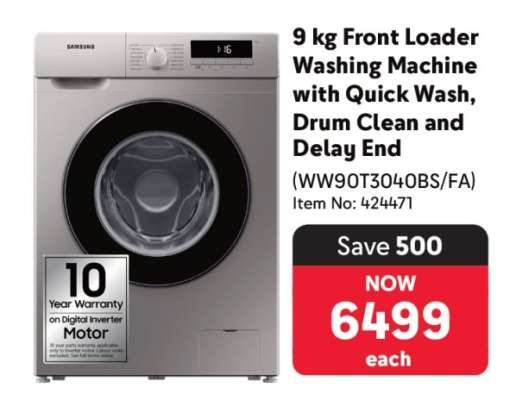 9 kg Front Loader Washing Machine