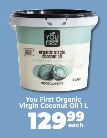 You First Organic Virgin Coconut Oil 1 L