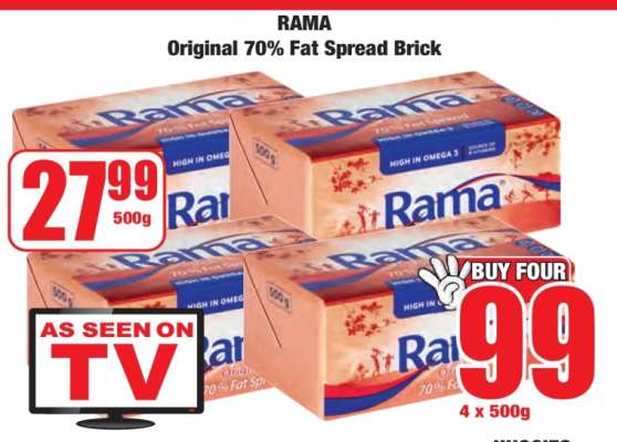 Rama Original 70% Fat Spread Brick