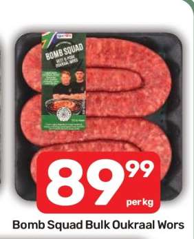 Bomb Squad Bulk Oukraal Wors