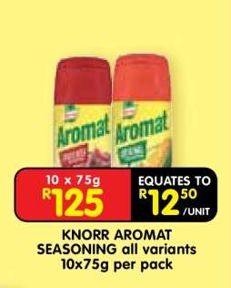 KNORR AROMAT SEASONING all variants 10x75g per pack