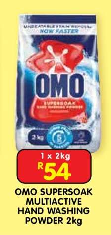 OMO SUPERSOAK MULTIACTIVE HAND WASHING POWDER 2kg