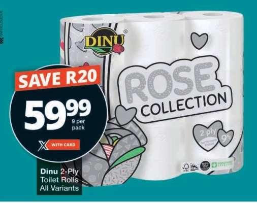 Dinu 2-Ply Toilet Rolls