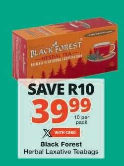 Black Forest Herbal Laxative Teabags