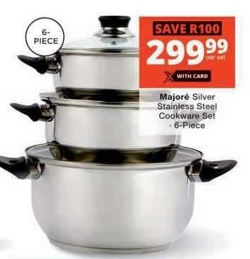 Majoré Silver Stainless Steel Cookware Set
