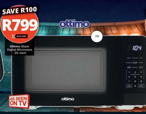 Ottimo Black Digital Microwave