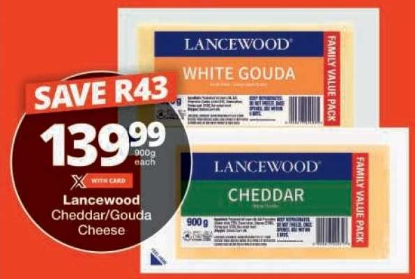 Lancewood Cheddar/Gouda Cheese