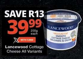 Lancewood Cottage Cheese All Variants
